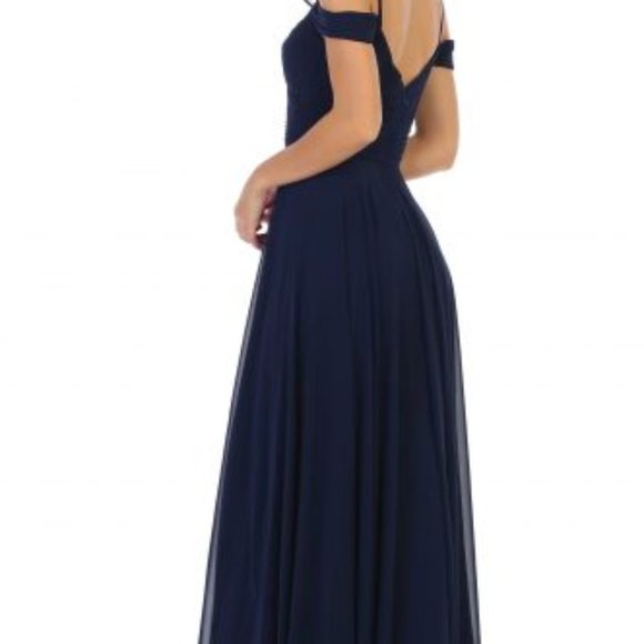 3 Long Sage Bridesmaid Dresses - Picture 3 of 3